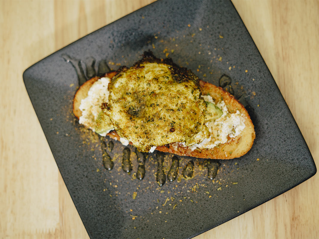 Pesto Eggs And Toast