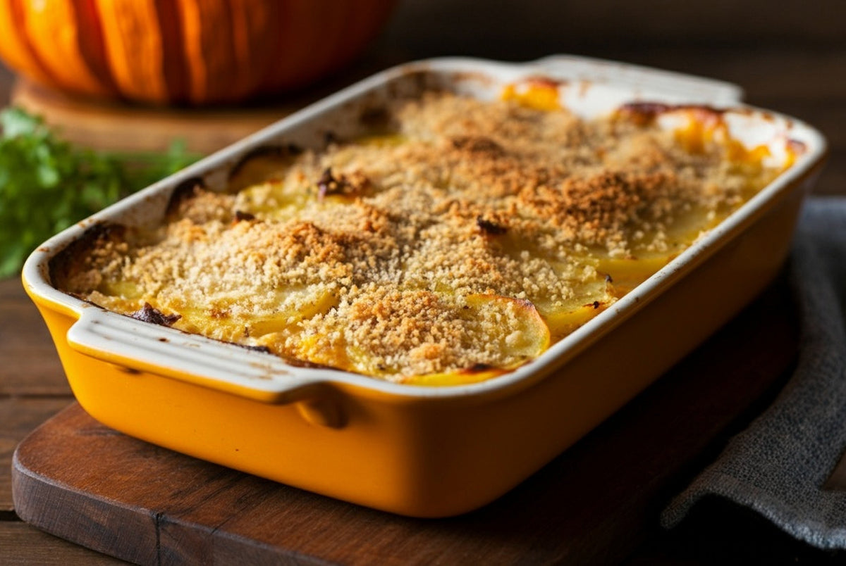 Pumpkin and Potato Gratin