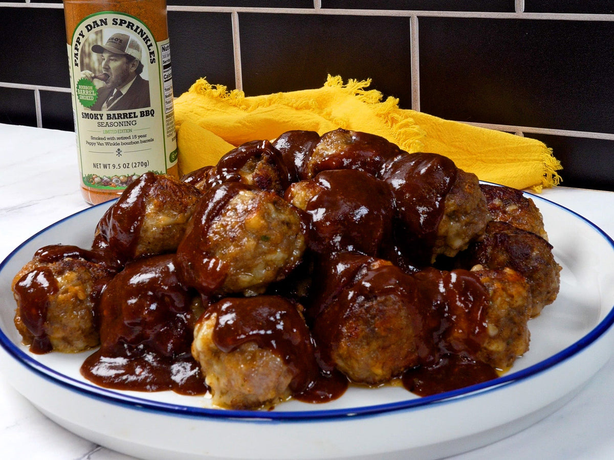 Bourbon Glazed Meatballs