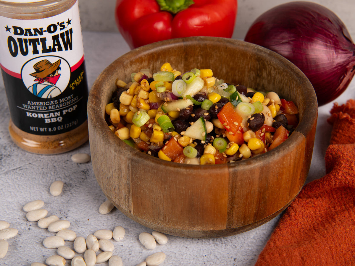 Korean BBQ Black Bean and Corn Salad