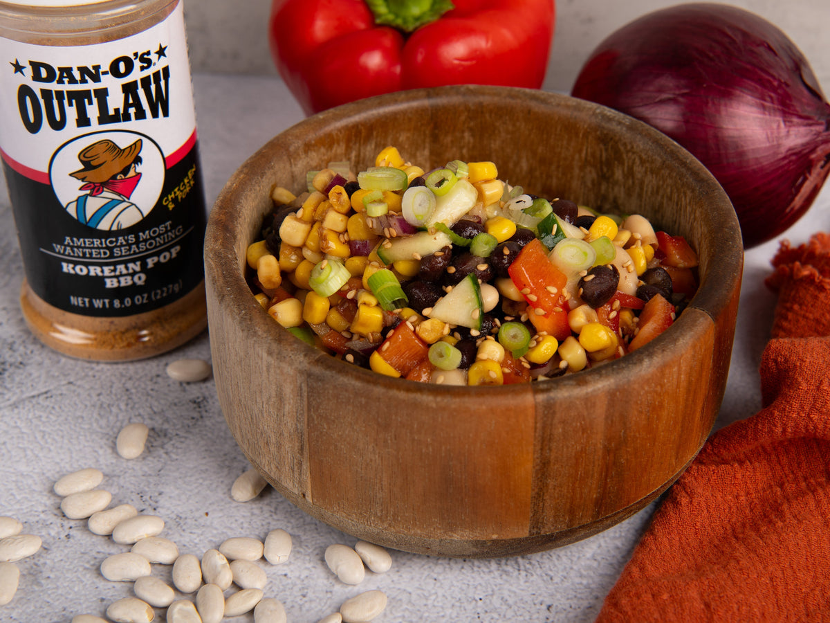 Korean BBQ Black Bean and Corn Salad
