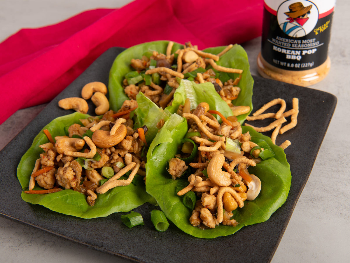 Korean BBQ Chicken Lettuce Wraps