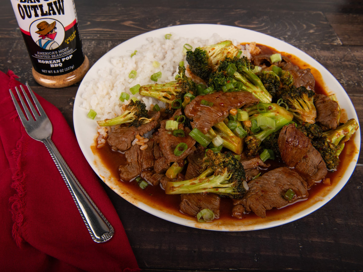 Korean BBQ Filet Mignon and Broccoli Stir-Fry