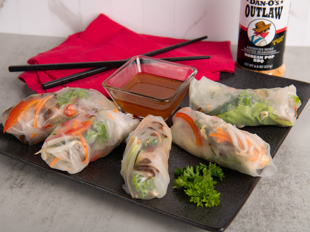 Korean BBQ Spring Rolls