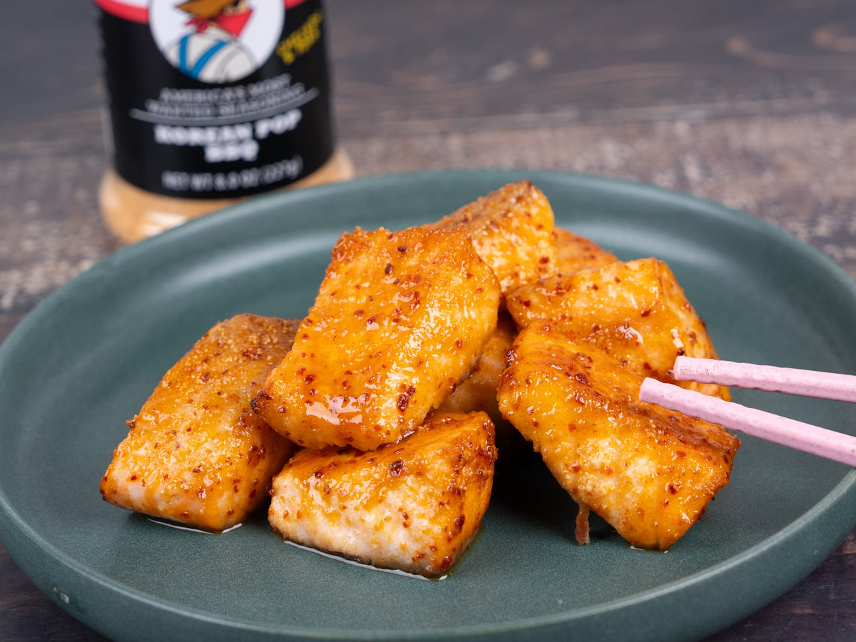Korean BBQ Salmon Bites