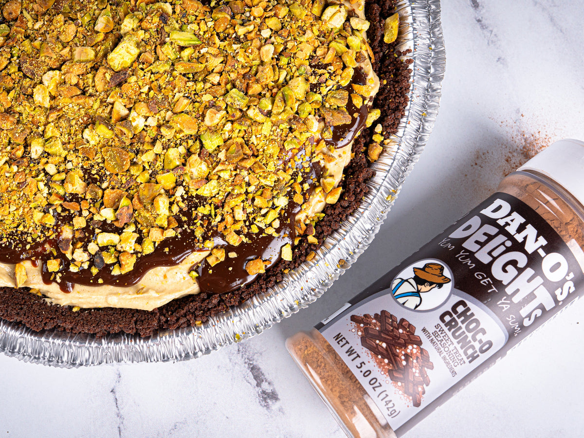 No-Bake Chocolate Pistachio Cream Pie