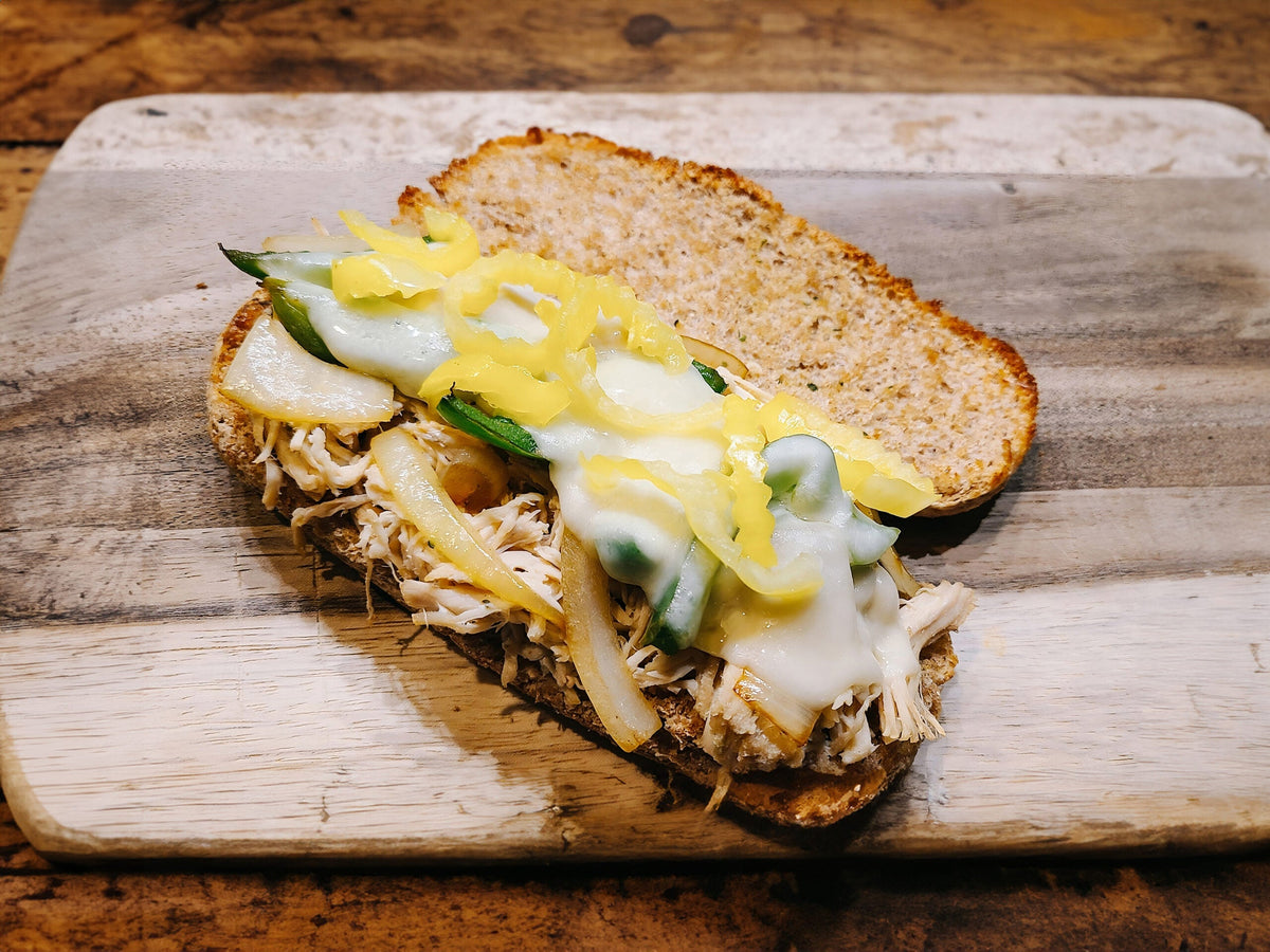 Easy Slowcooker Chicken Philly Subs