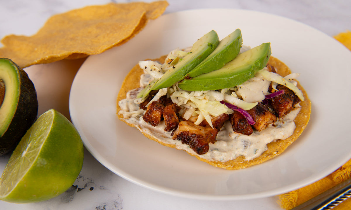 Smoky Chipotle Octopus Tostadas
