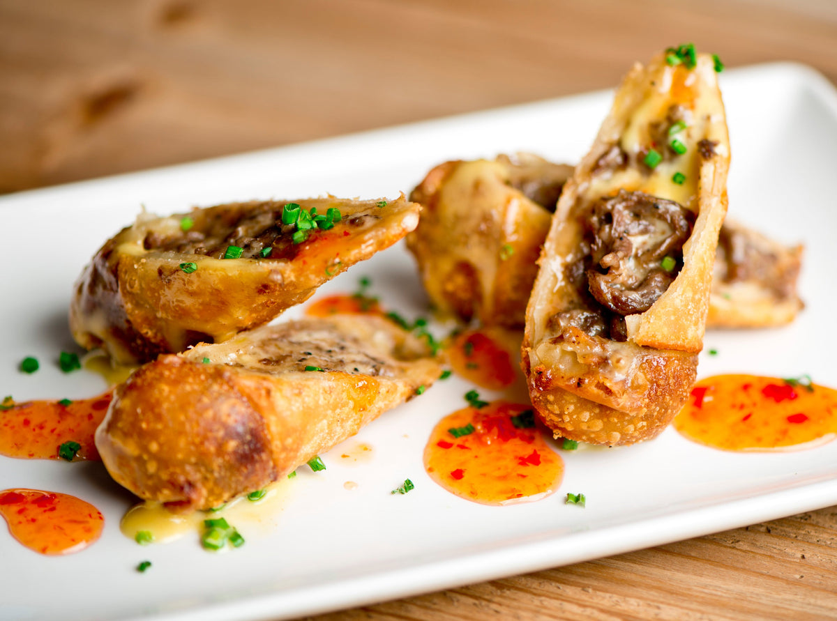 Steak and Cheese Egg Rolls