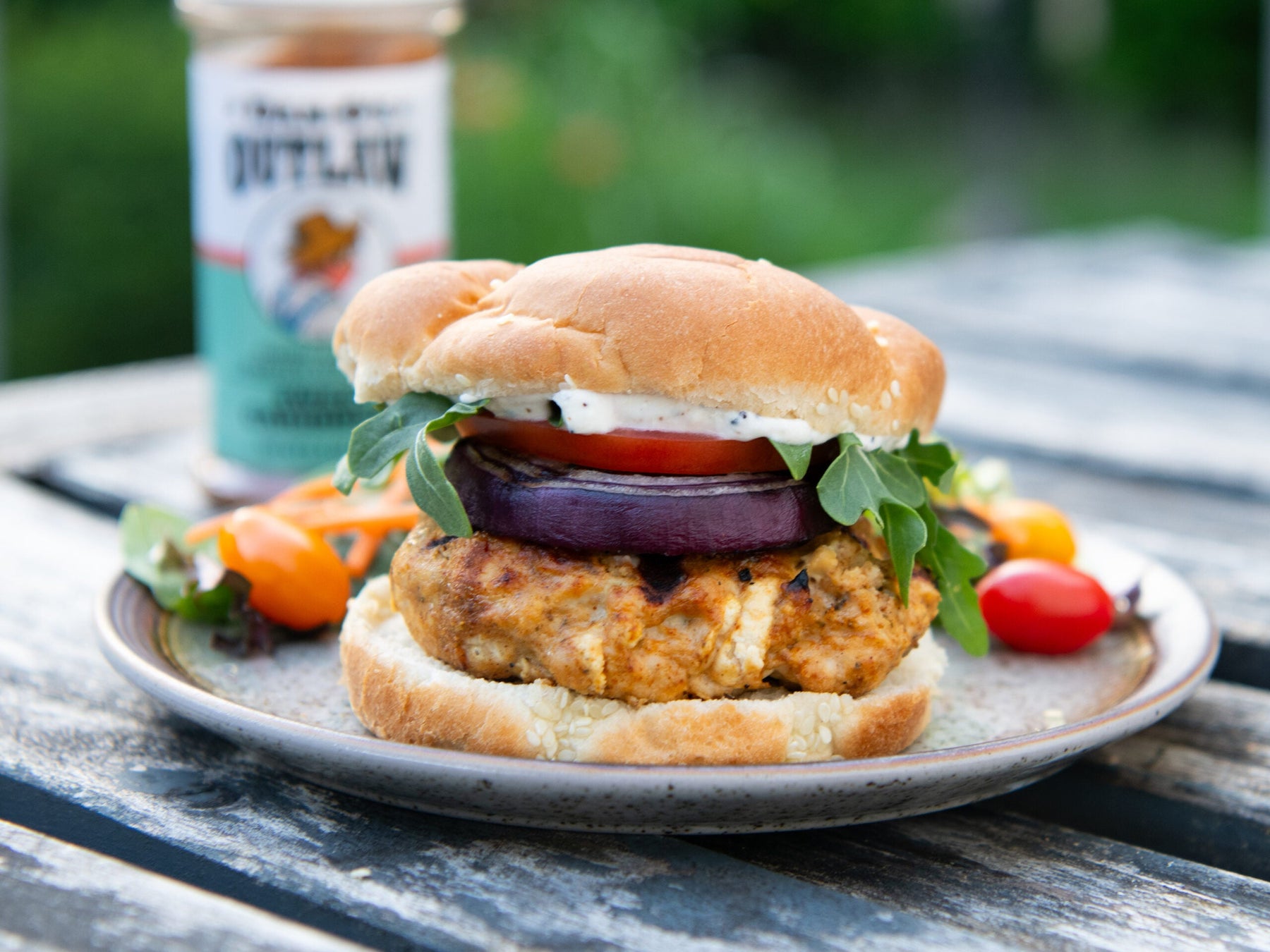Sweet Caribbean Turkey Burger