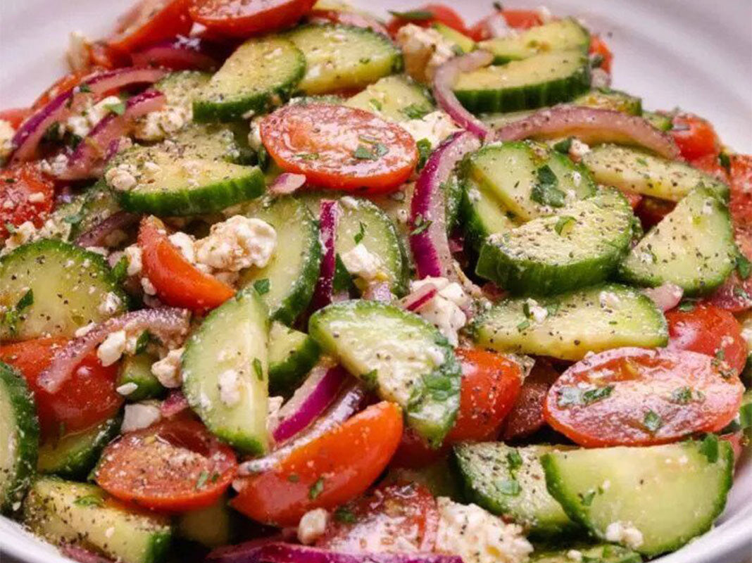Spicy Tomato Cucumber Salad