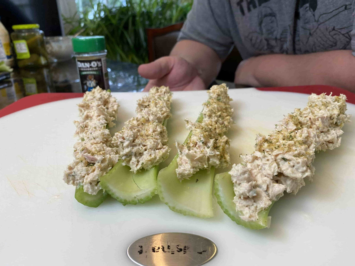 Tuna Salad Celery Sticks