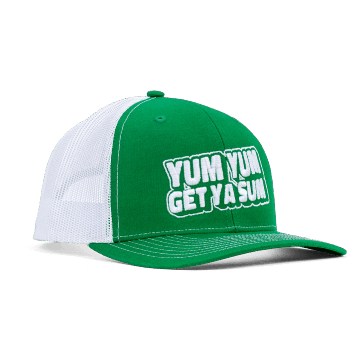 Green & White Yum Yum Get Ya Sum Trucker Hat
