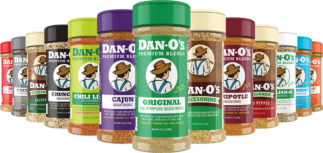 Bottles of Dan-O's Seasoning