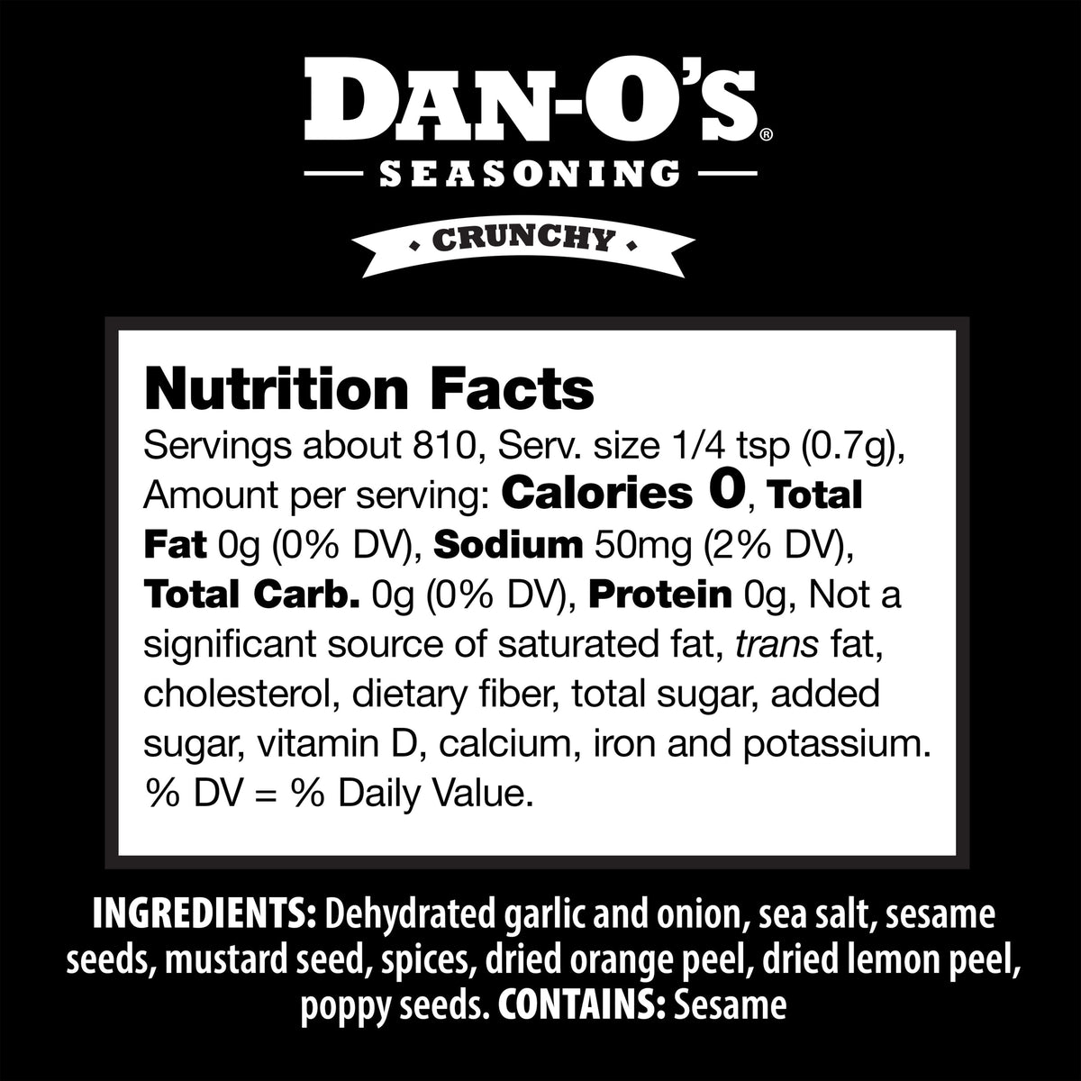 Crunchy - Large Bottle