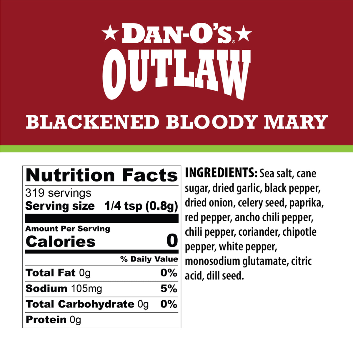 Blackened Bloody Mary - Medium Bottle