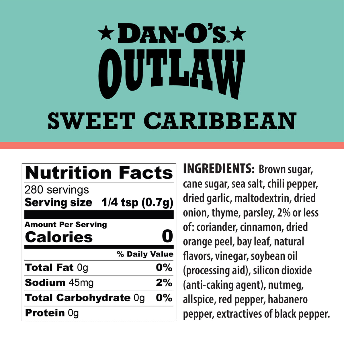 Sweet Caribbean™ Seasoning - Medium Bottle