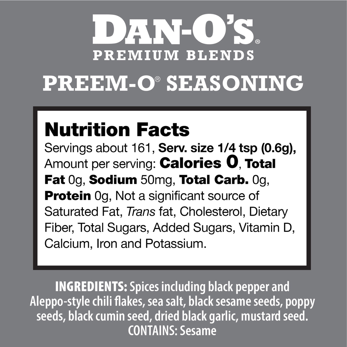 Preem-O Seasoning - Small Bottle