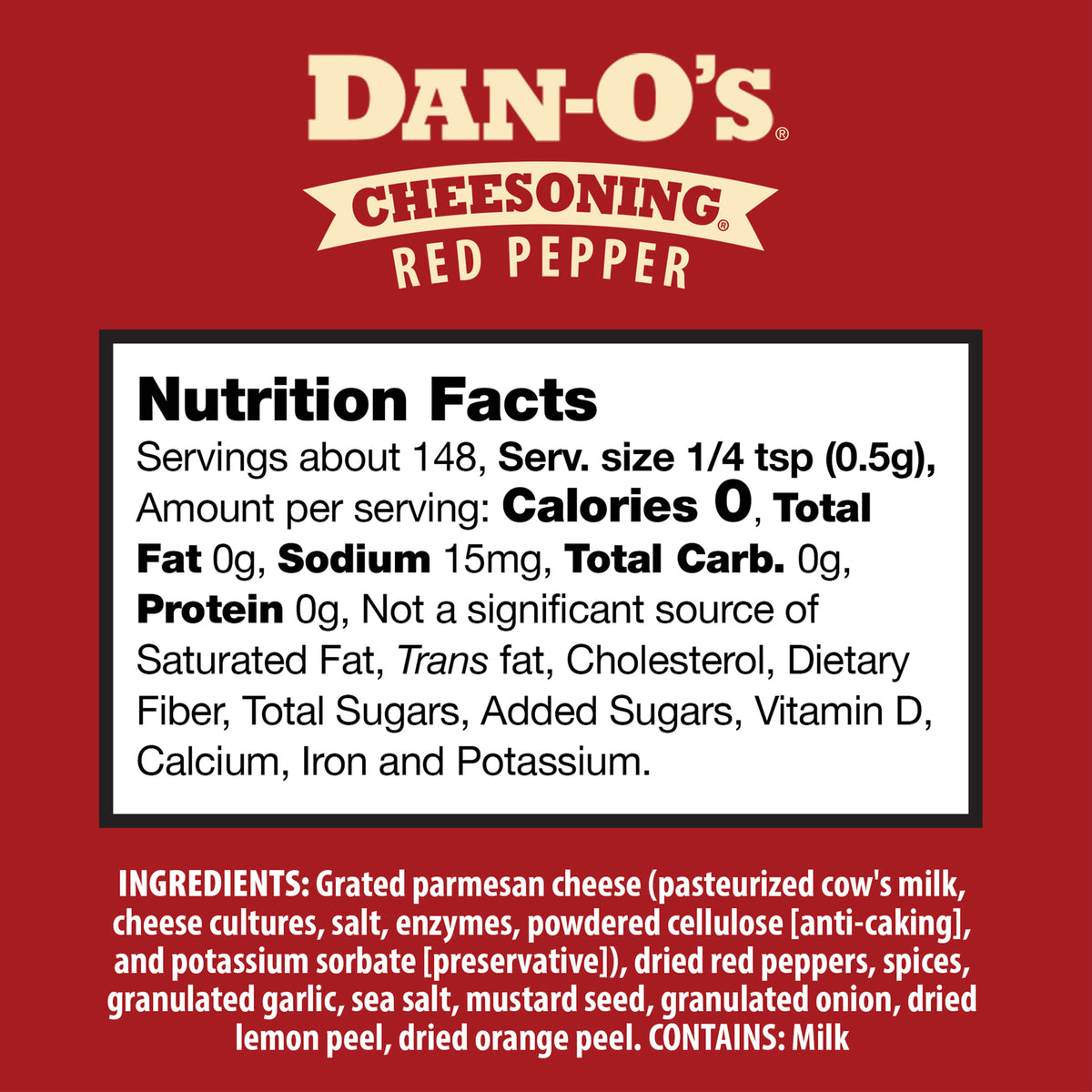 Red Pepper Cheesoning Seasoning - Small Bottle