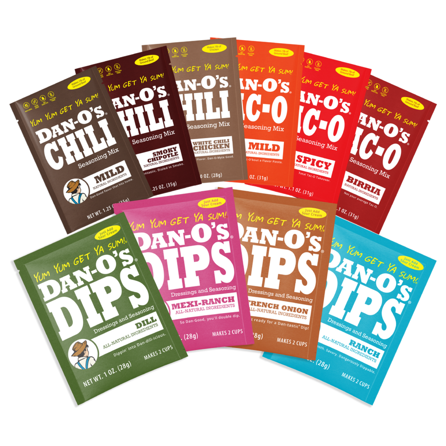 Tac-O, Chili & Dip Mix Sampler 10-Pack