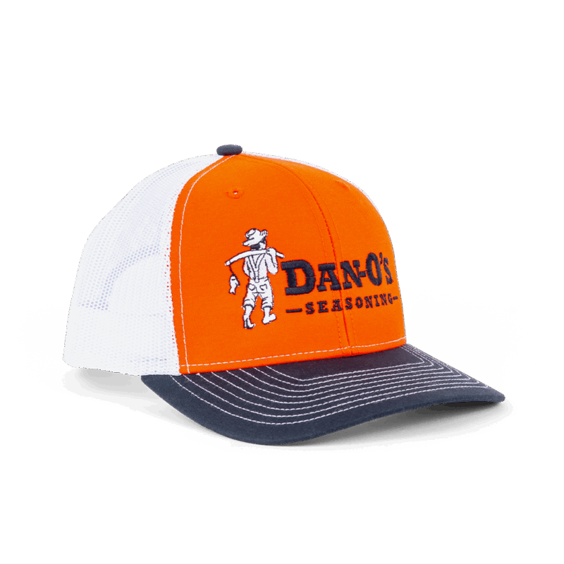 Orange, Black and White Little Danny Trucker Hat