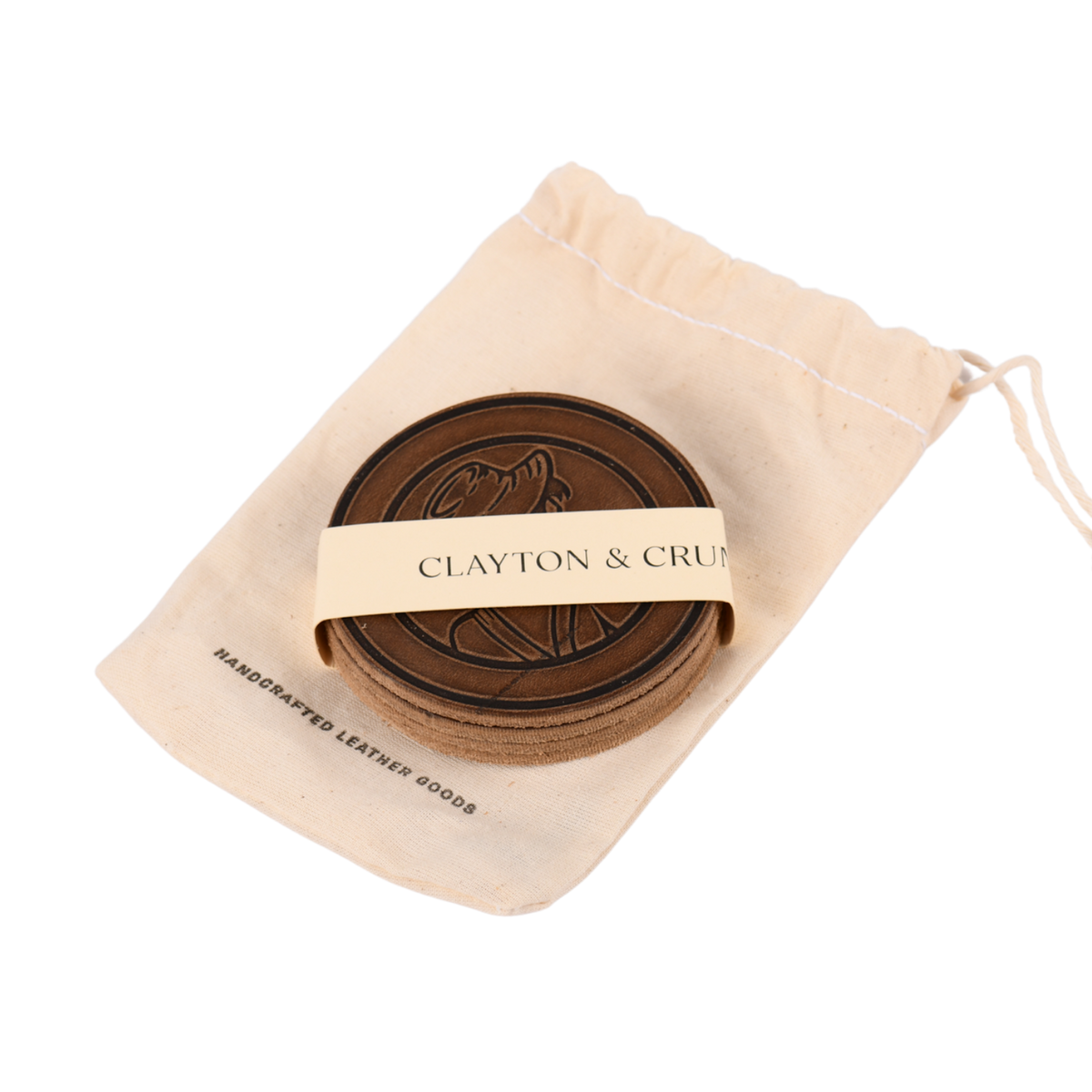 Dan-O’s X Clayton & Crume: Leather Coasters (4 Pack)