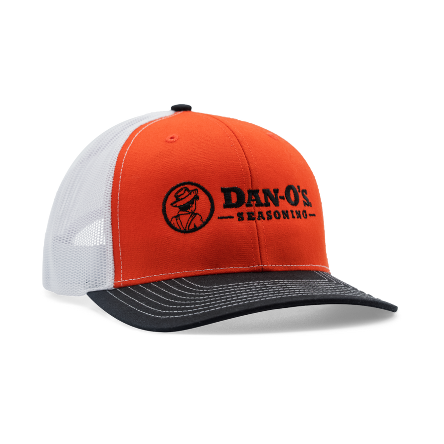 Orange, Black and White Dan-O’s Trucker Hat