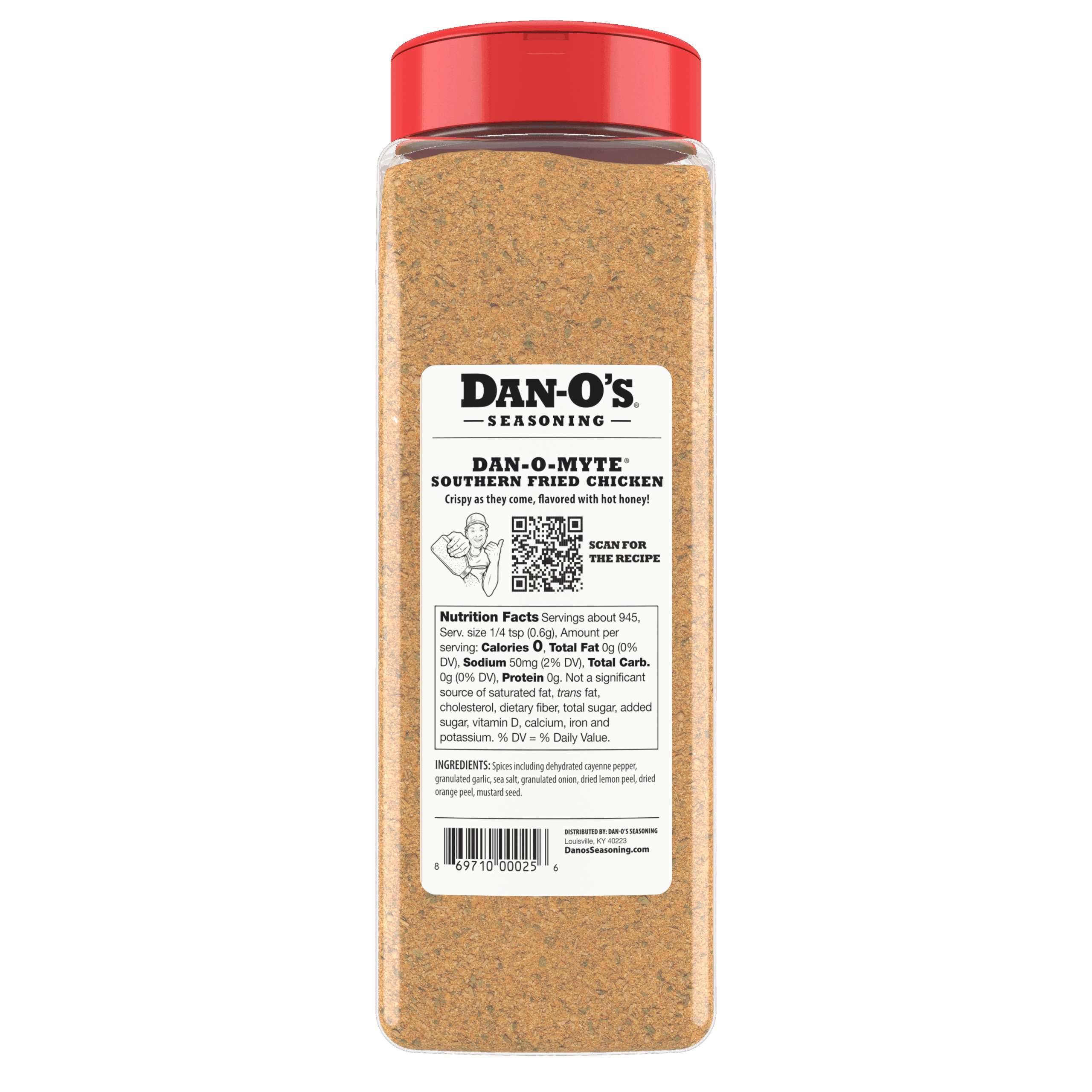 Spicy Seasoning - Large Bottle (Back)