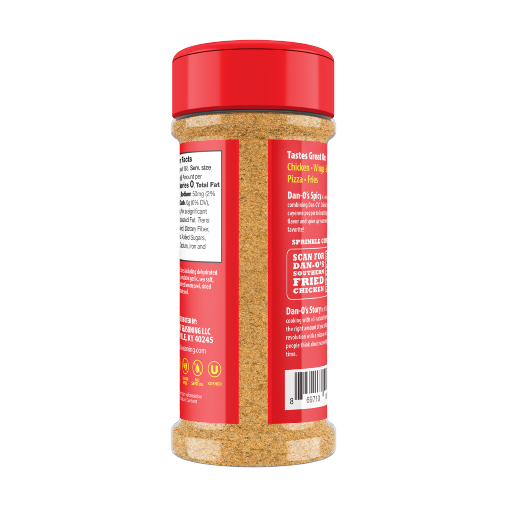Spicy Seasoning - Small Bottle (Back)