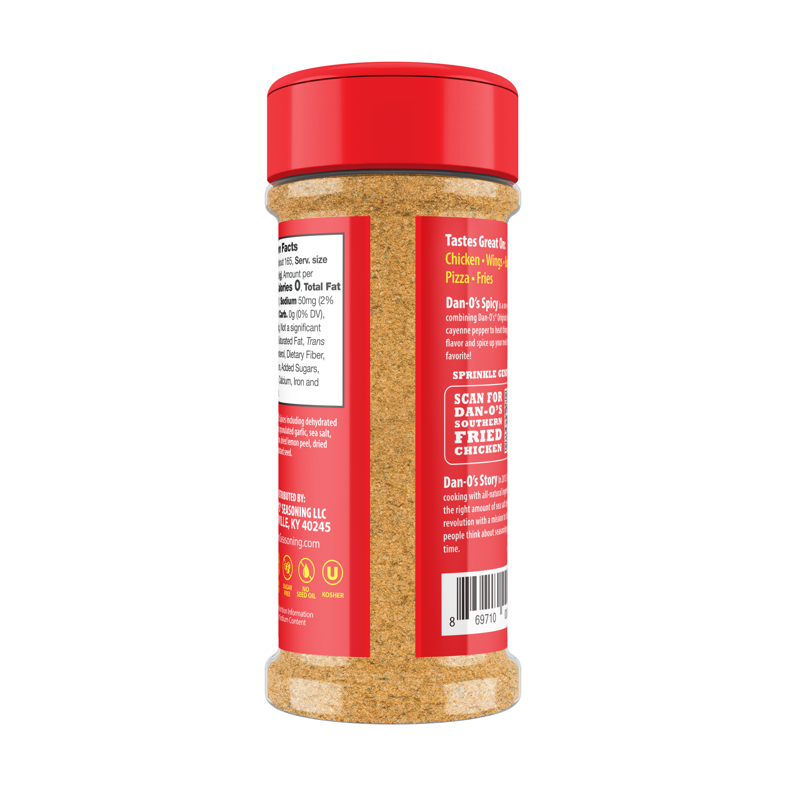 Spicy Seasoning - Small Bottle (Back)