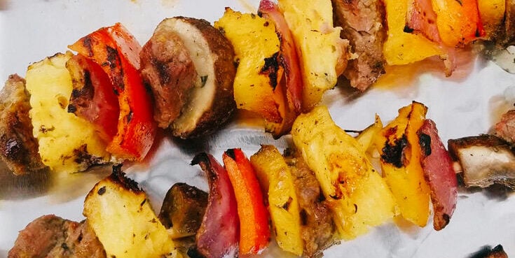 Pineapple Steak Kabobs