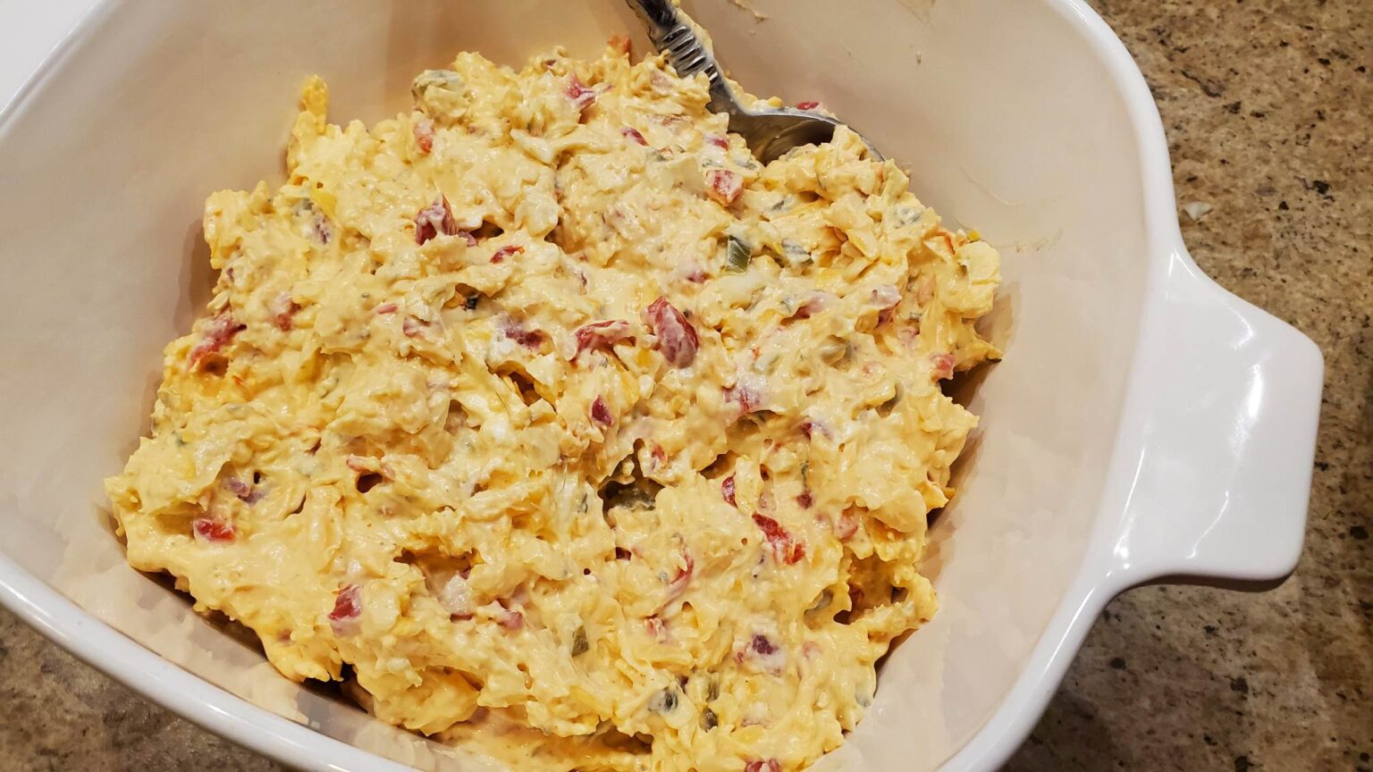 pimento cheese in a bowl