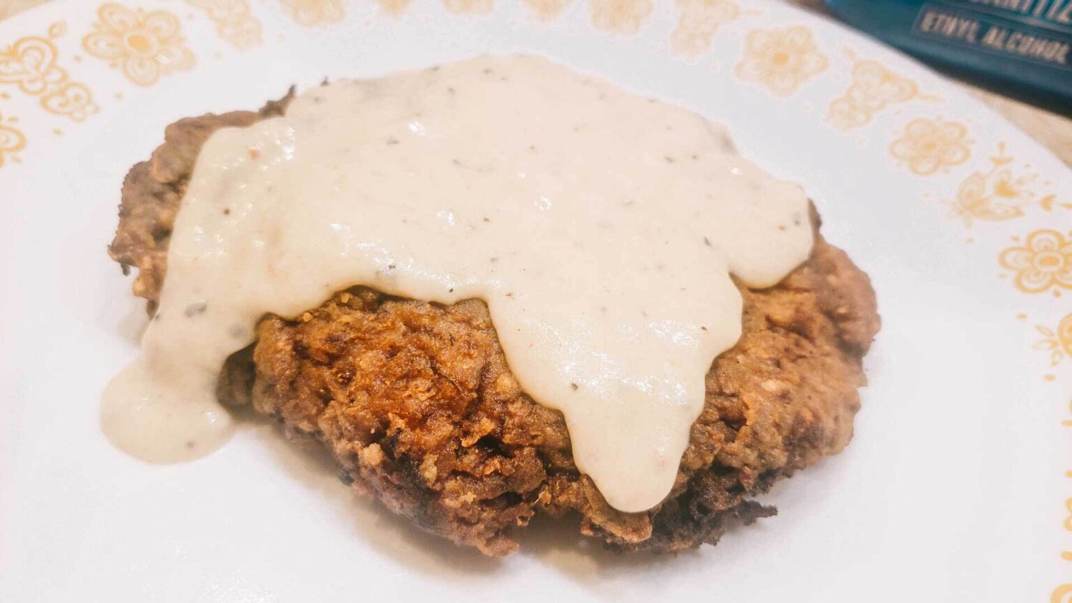Chicken fried steak recipe - finished product