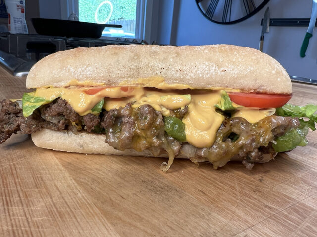 Beef Chopped Cheese Sandwiches