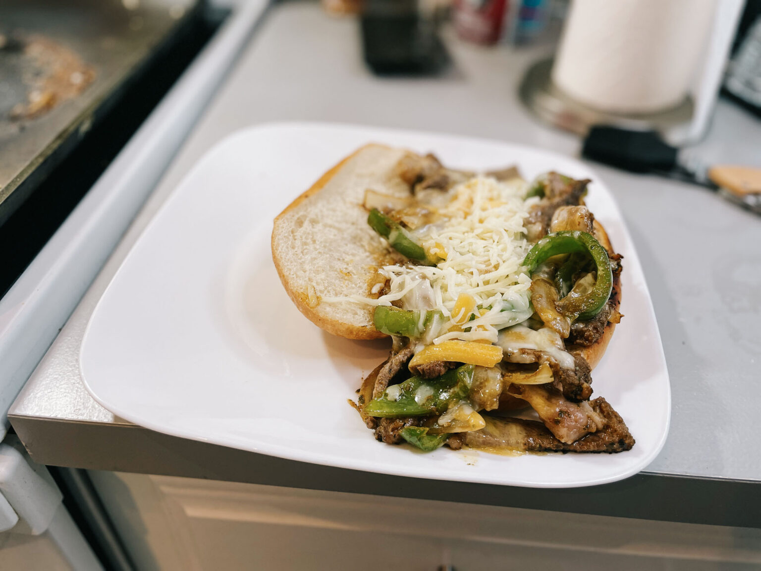 Philly Cheesesteak on a plate