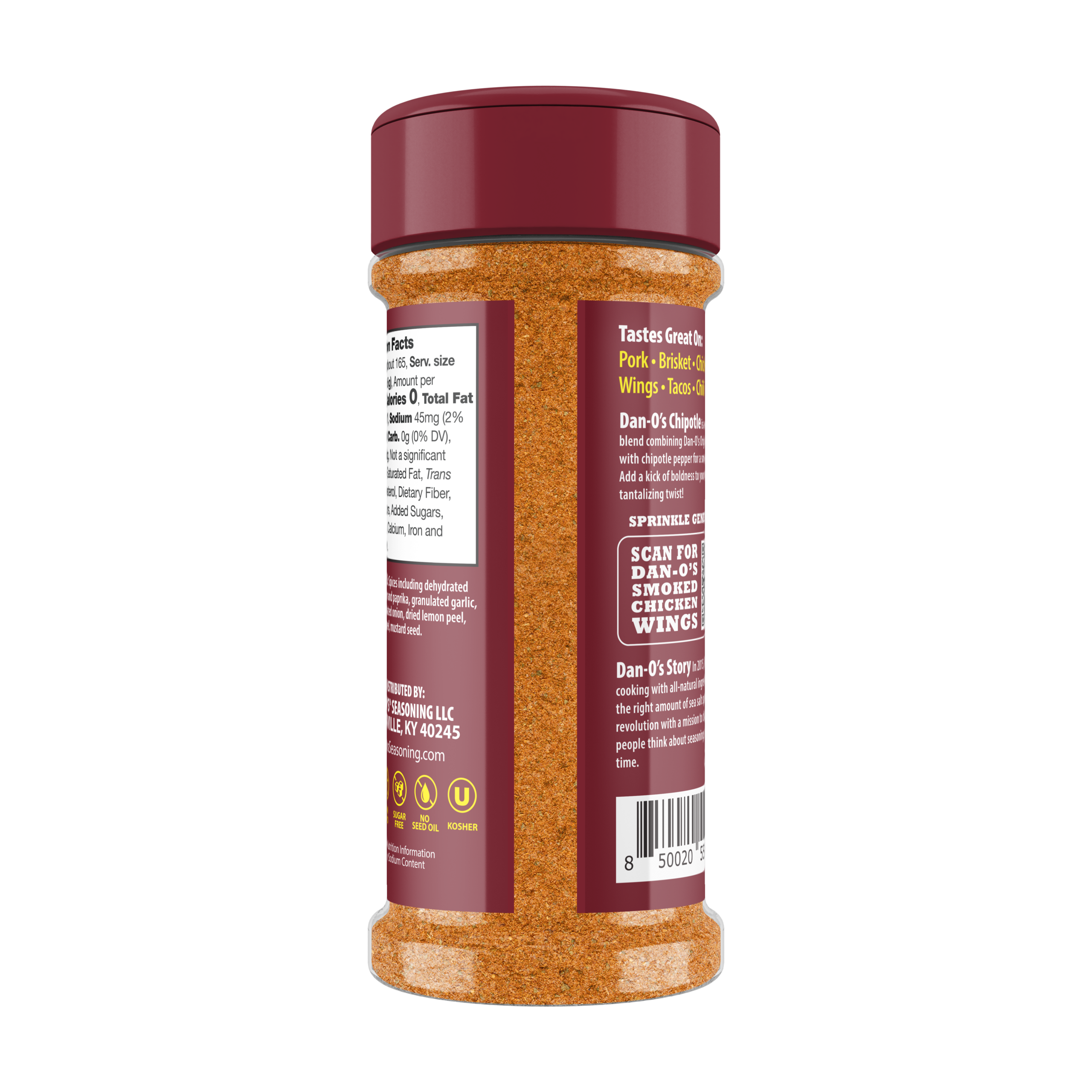 Chipotle Seasoning - Small Bottle (Back)