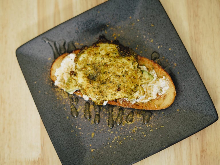 Pesto Eggs And Toast