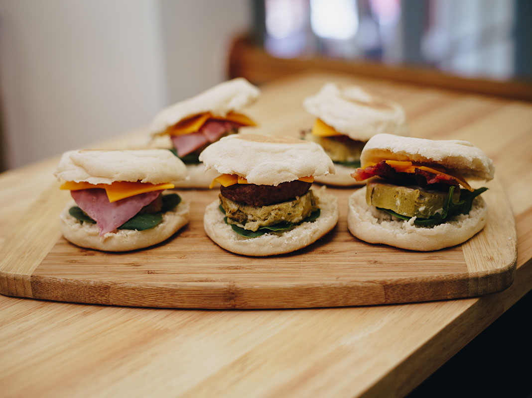 MIcrowavable Breakfast Sandwiches