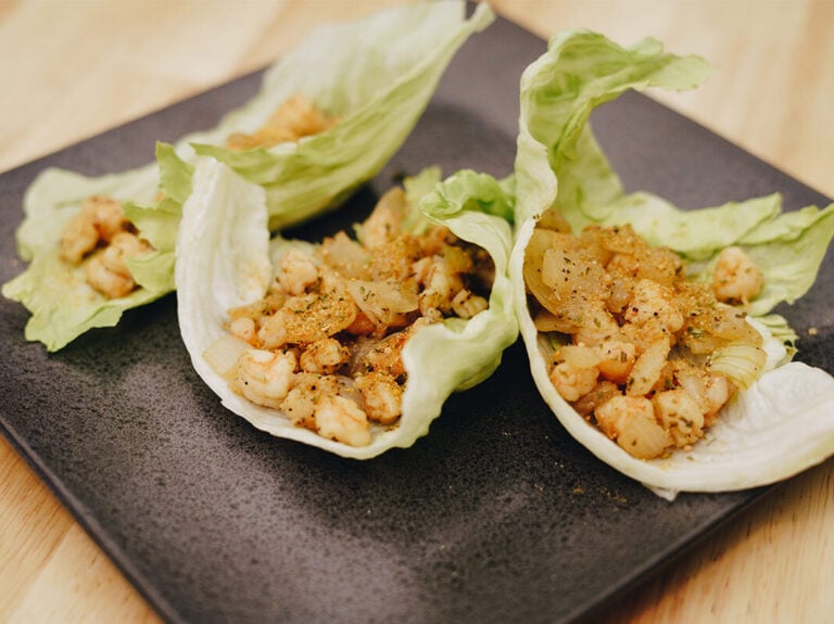 Black Pepper Shrimp Lettuce Wraps