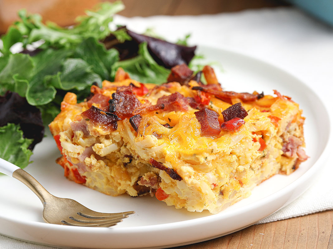 Cheesy Ham and Hashbrown Casserole
