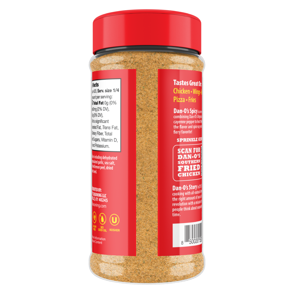 Spicy Seasoning - Medium Bottle (Back)