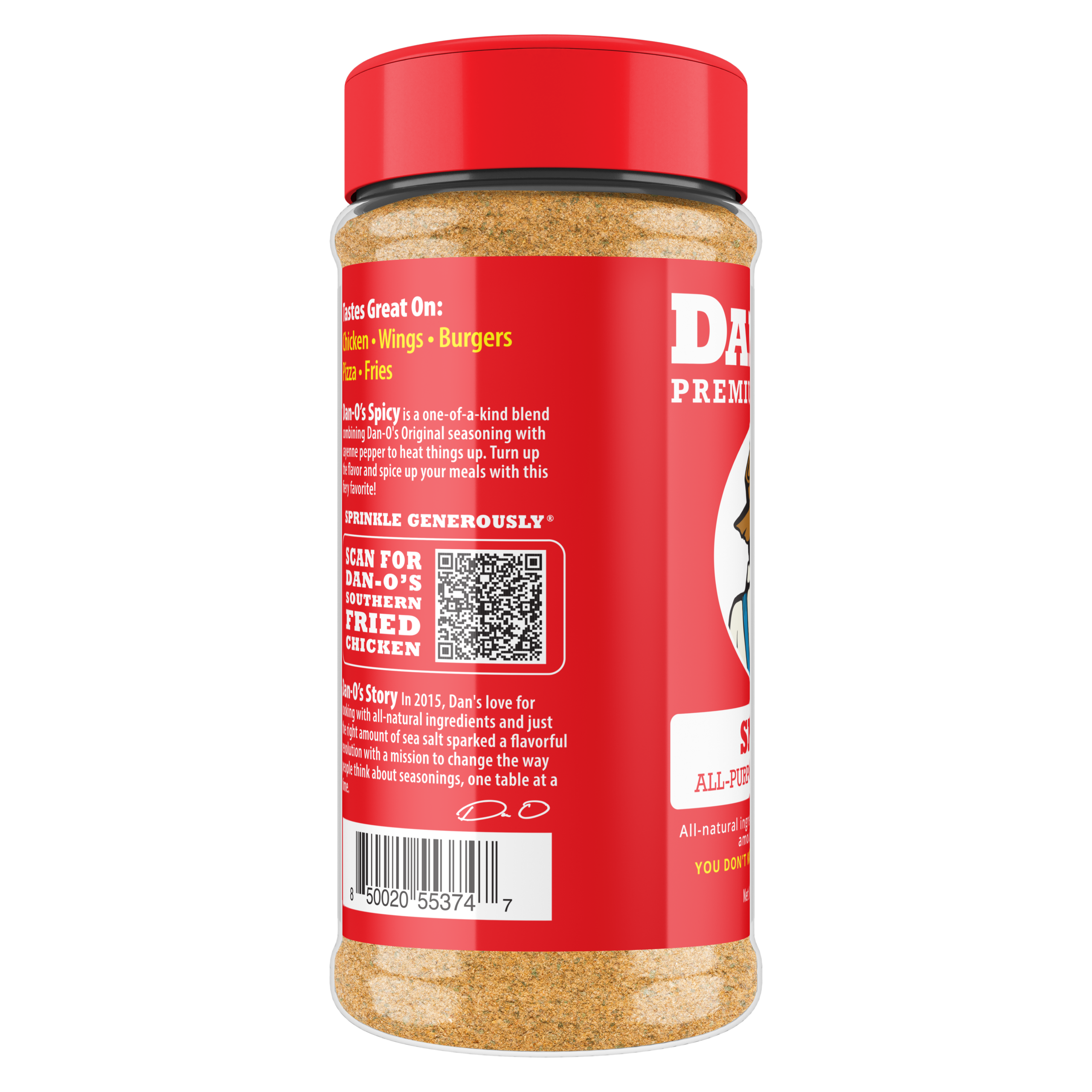 Spicy Seasoning - Medium Bottle (Rotated Left)