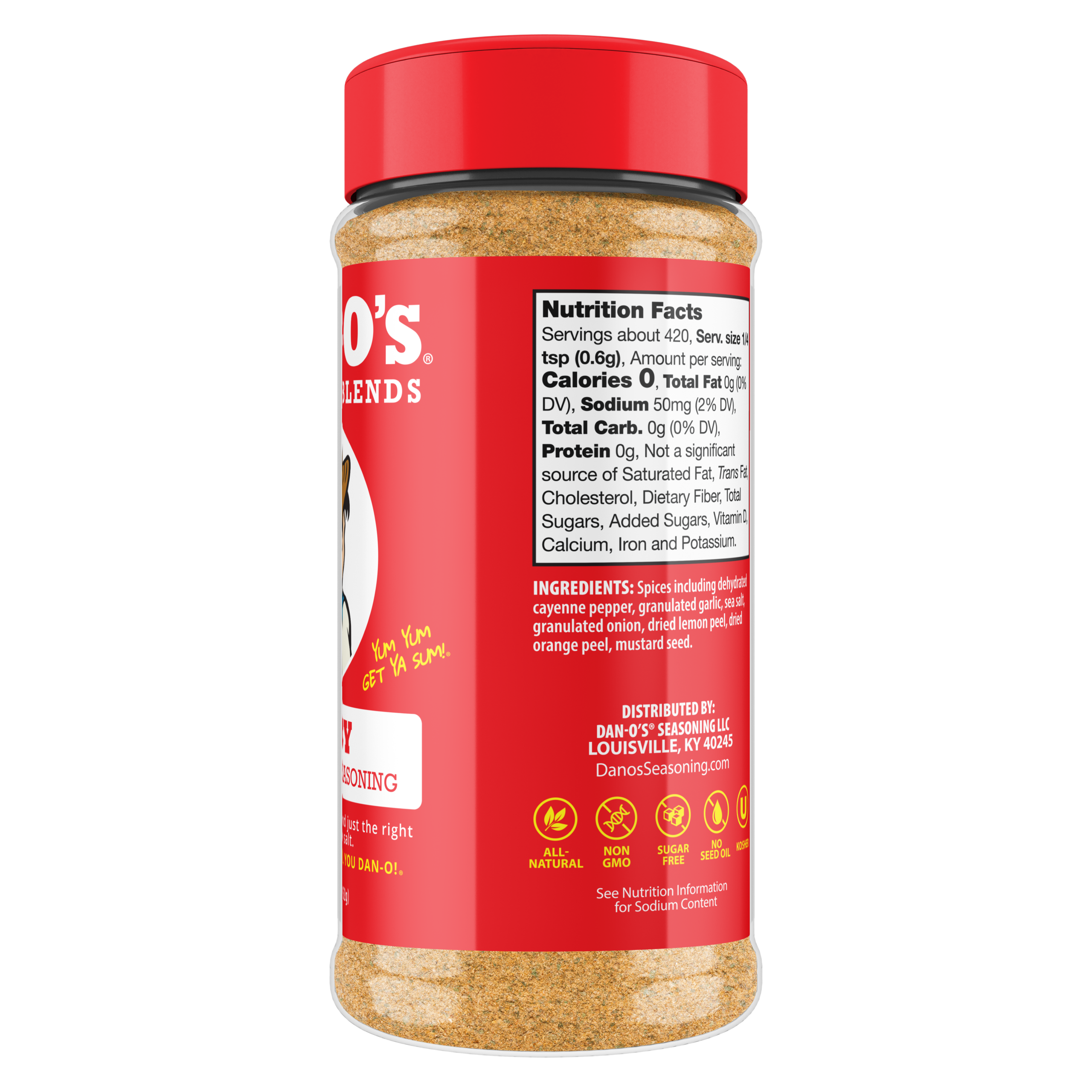 Spicy Seasoning - Medium Bottle (Rotated Right)