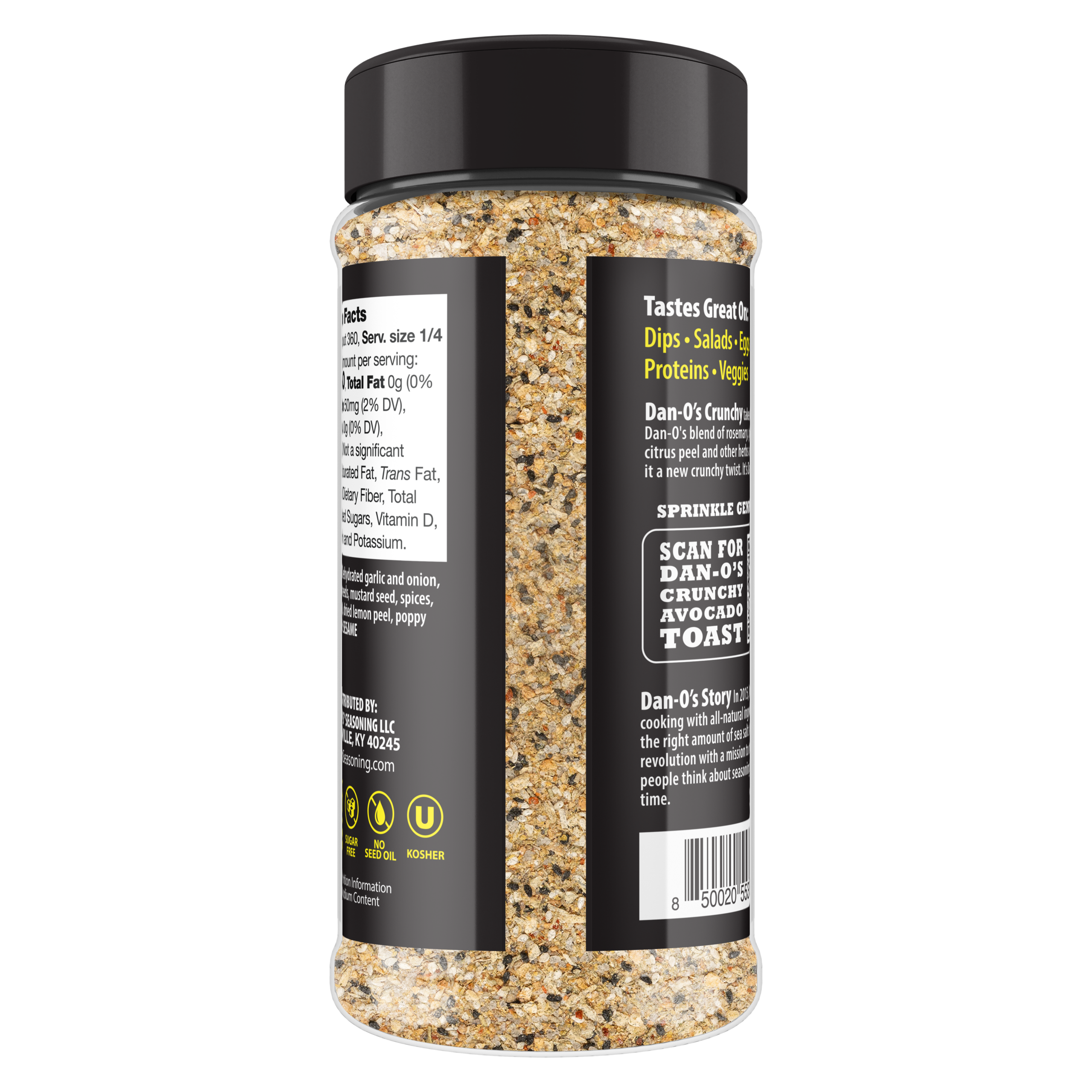 Crunchy - Medium Bottle (Back)