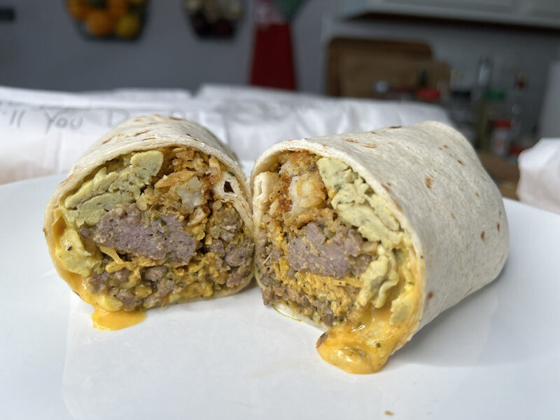 Makeahead Freezer Breakfast Burritos DanO's Seasoning