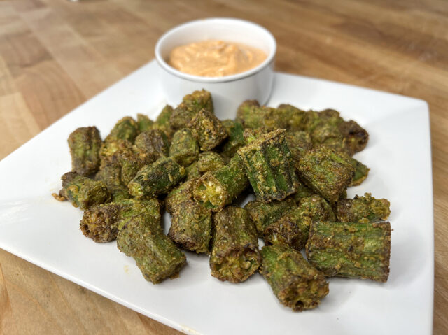 Air Fried Okra (Cracker Barrel Copycat Recipe)