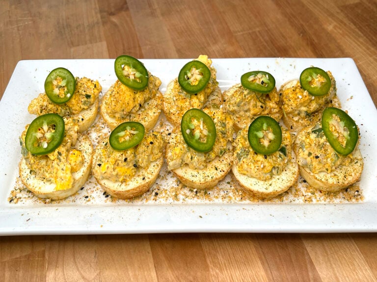 Muffin Pan Deviled Eggs