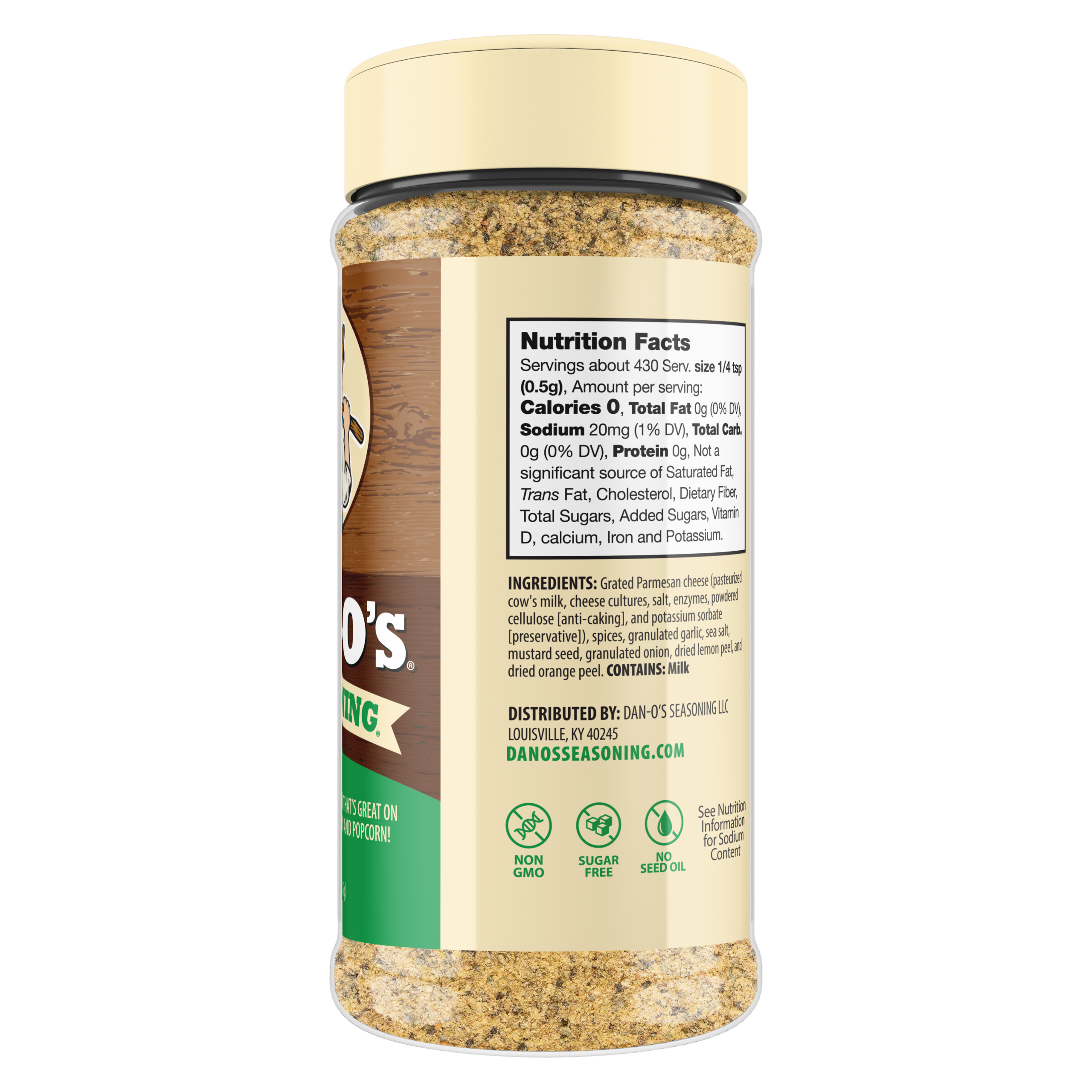 Cheesoning Seasoning - Medium Bottle (Rotated Right)