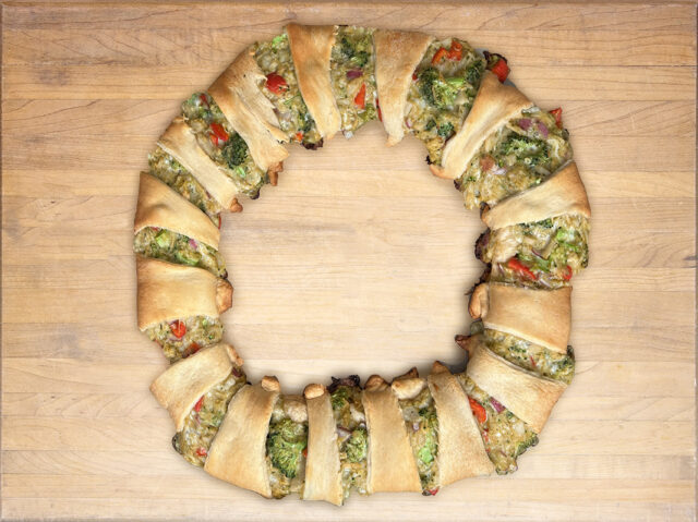 Chicken Crescent Wreath