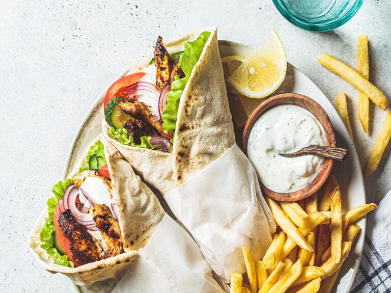 Tzatziki Chicken Lettuce Wrap